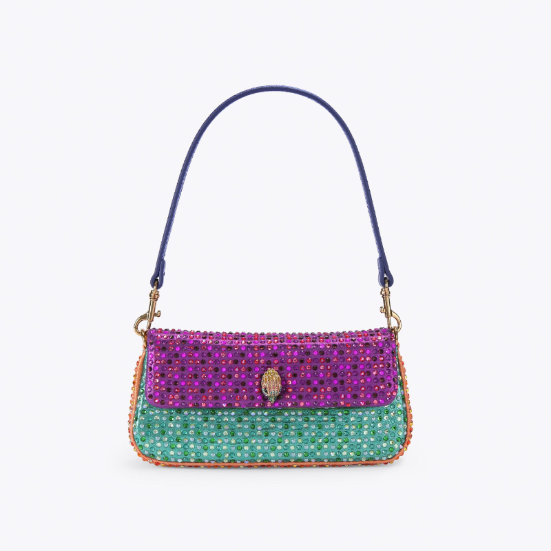 Sequin Fabric Panel - Tas Selempang Mewah Wanita Merek Terkenal,