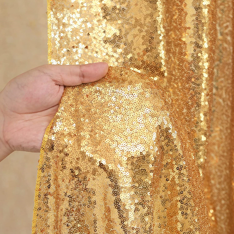 Tirai latar belakang payet ema - Sequin Fabric Panel ulasan dan harga