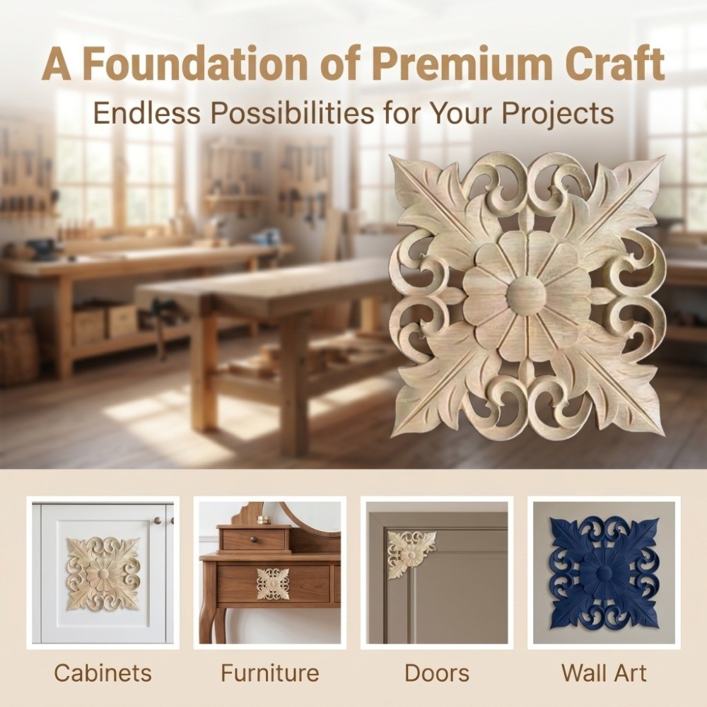 Hiasan Rumah Kayu Ukiran Kayu  - Craft Embellishment ulasan dan harga