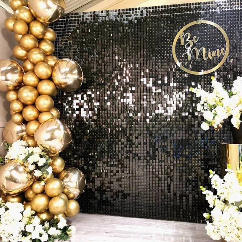 12/16/18/24PCS Latar Belakang  - Sequin Fabric Panel ulasan dan harga