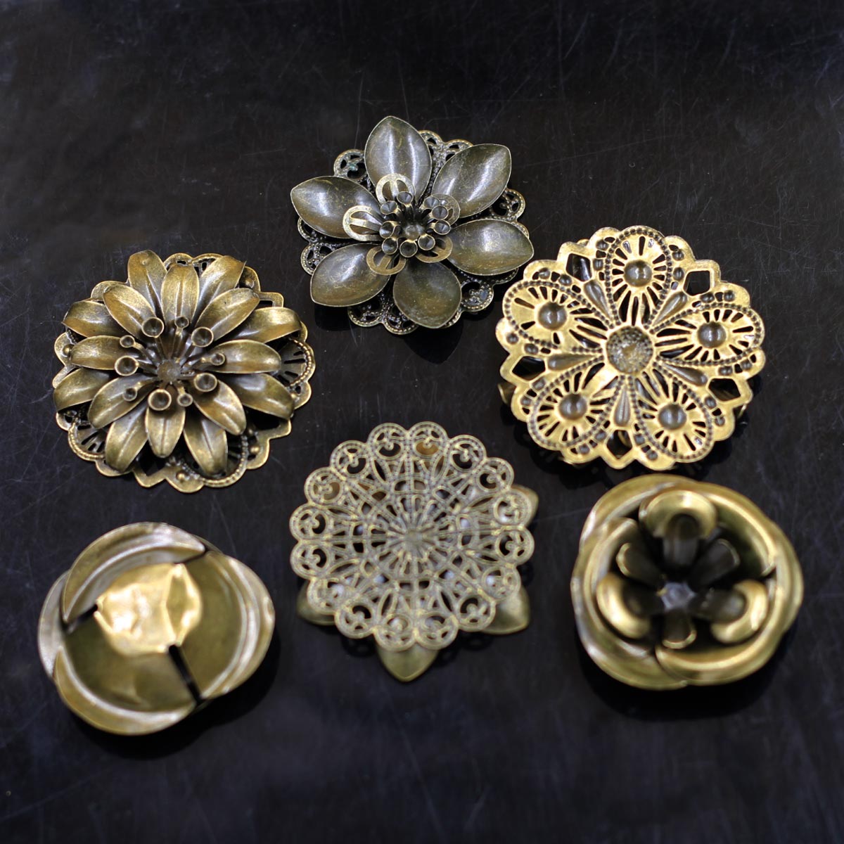 6 Buah Hiasan Kombinasi Pola B - Craft Embellishment ulasan dan harga